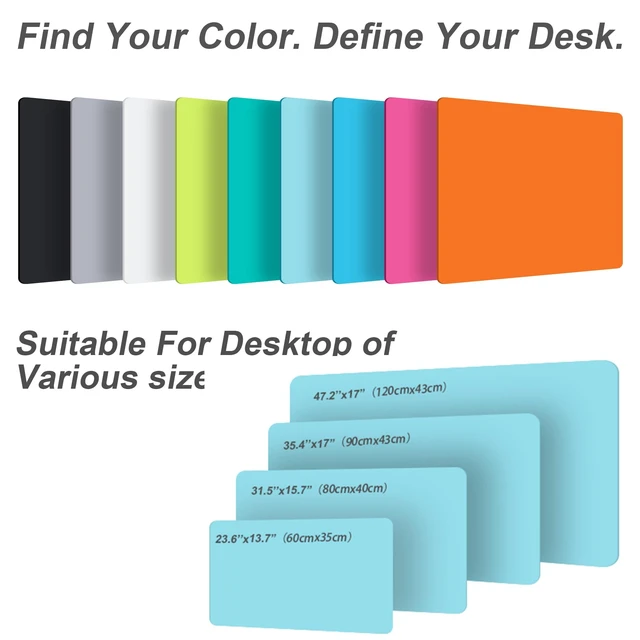 Alt view image 6 of 7 - Leather Desk Pad Protector,Non-Slip Desk Pad(Black, 23.6" x 13.7")