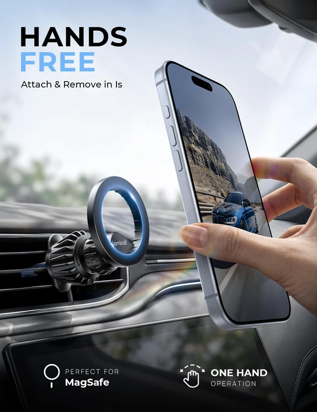 Alt view image 4 of 6 - Lamicall for MagSafe Car Mount Vent 20 Super Magnets Accessories for iPhone