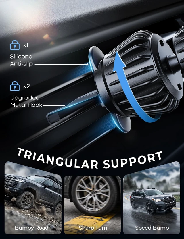 Alt view image 3 of 6 - Lamicall for MagSafe Car Mount Vent 20 Super Magnets Accessories for iPhone