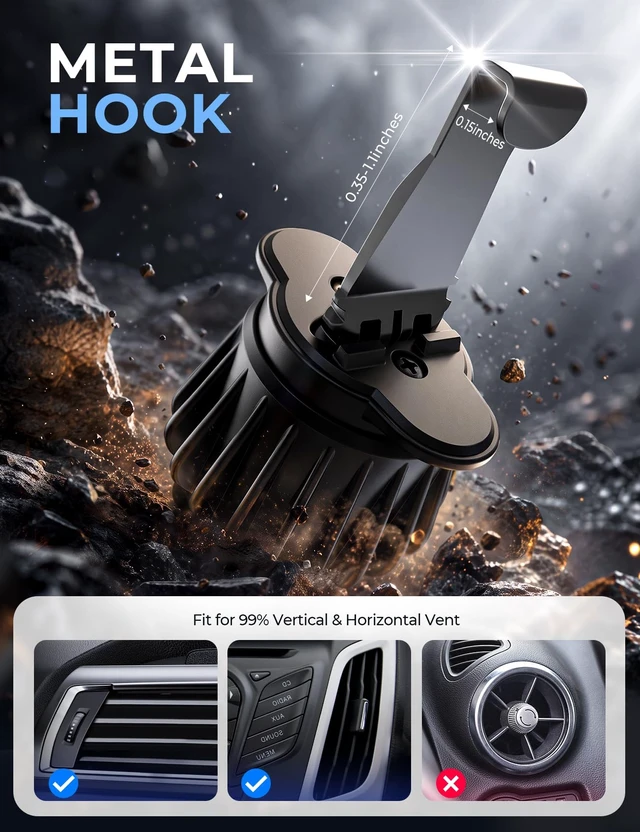 Alt view image 5 of 6 - Lamicall for MagSafe Car Mount Vent 20 Super Magnets Accessories for iPhone