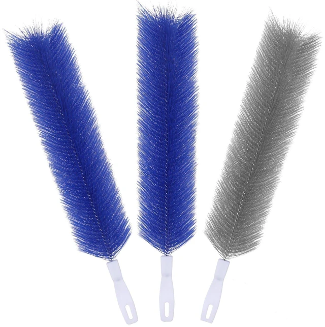 Main image of 3 Pcs Fan Cleaning Brush Bendable Cobweb Duster - Microfiber Head, Washable - Ideal for Ceiling Fan Blades, Air Vents, Curtains, Cars - Reusable Dust Remover
