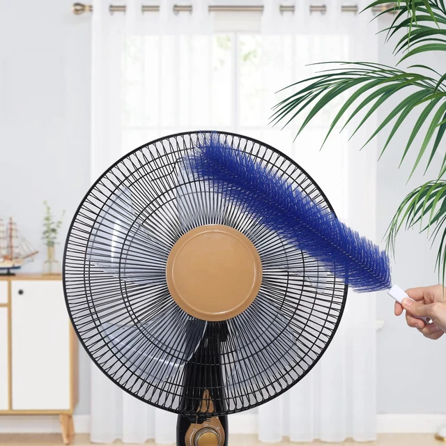Alt view image 4 of 5 - 3 Pcs Fan Cleaning Brush Bendable Cobweb Duster - Microfiber Head, Washable - Ideal for Ceiling Fan Blades, Air Vents, Curtains, Cars - Reusable Dust Remover