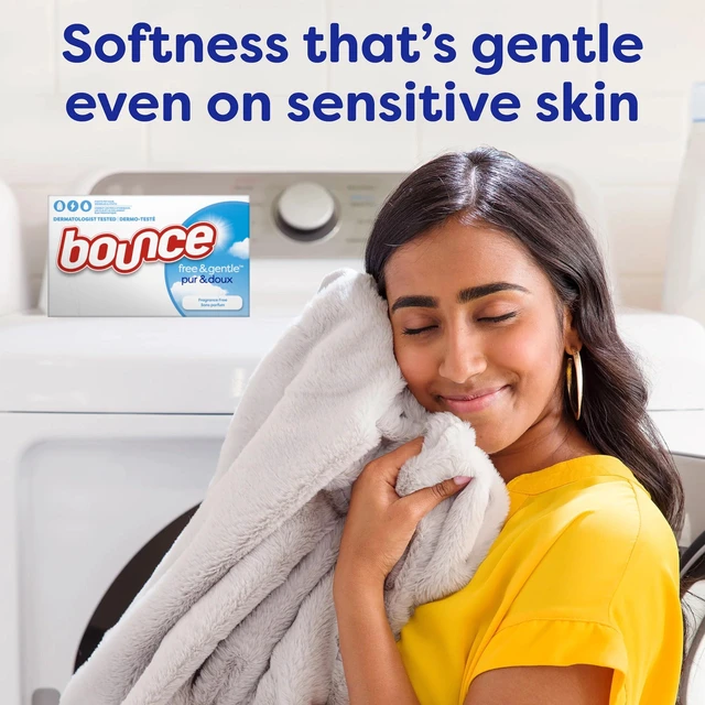 Alt view image 4 of 6 - Bounce Free & Gentle Dryer Sheets, Unscented, 240 Count