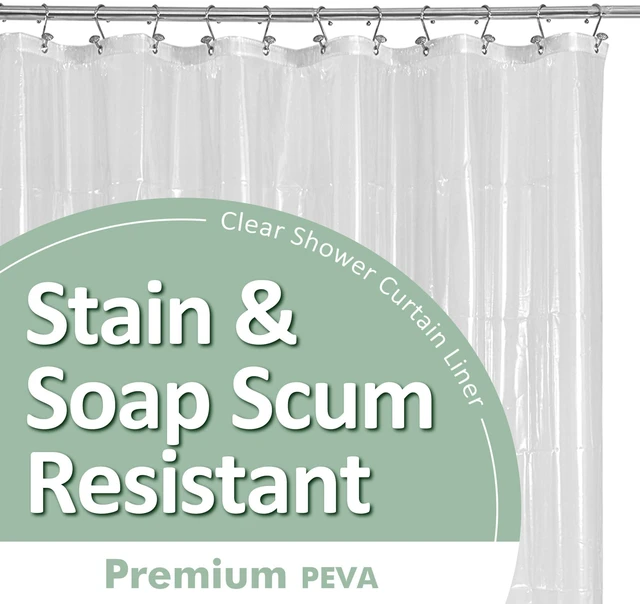 Main image of Barossa Design Oeko-tex Certified Shower Curtain Liner Standard Size, Clear