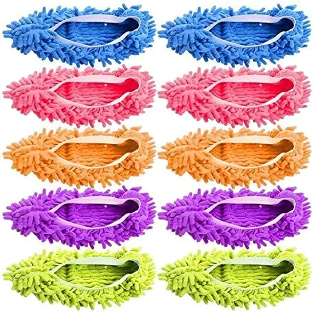 Main image of Tamicy Mop Slippers Shoes 5 Pairs (10 Pieces) - Microfiber Cleaning House