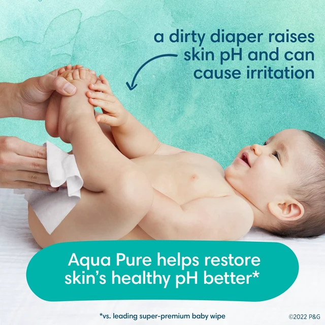 Alt view image 3 of 7 - pampers aqua pure baby wipes 56 ct OLD