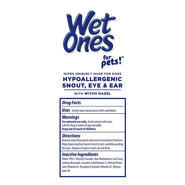 Alt view image 5 of 6 - Wet Ones for Pets Extra Gentle Dog Wipes, Witch Hazel Scent, 30 Count