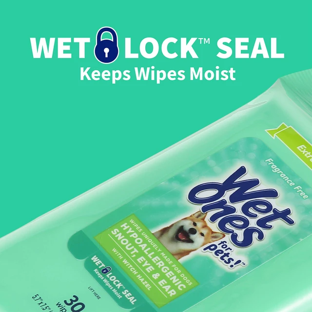 Alt view image 3 of 6 - Wet Ones for Pets Extra Gentle Dog Wipes, Witch Hazel Scent, 30 Count