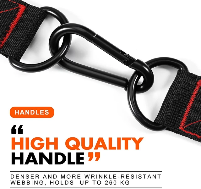 Alt view image 4 of 7 - HPYGN Exercise Handle, Replacement Fitness Equipment for Pilates, Yoga, Strength Trainer, Pull Down Home Gym Red, Grey, Blue Working Out Handle