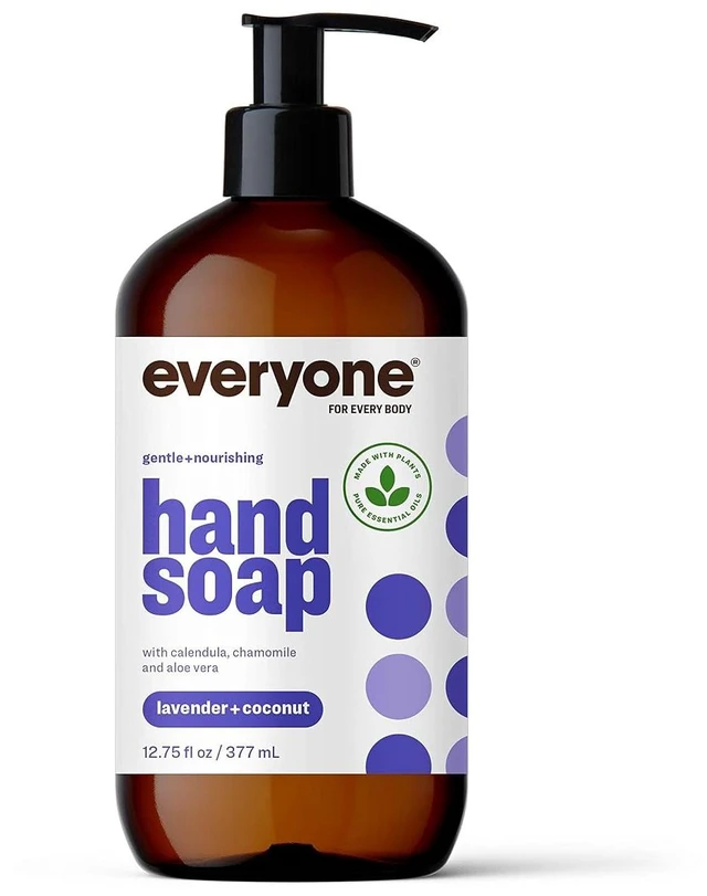 Main image of Everyone Liquid Hand Soap, 12.75 Ounce (Pack of 1), Lavender and Coconut, Made with Essential Oils for Kitchen and Bathroom