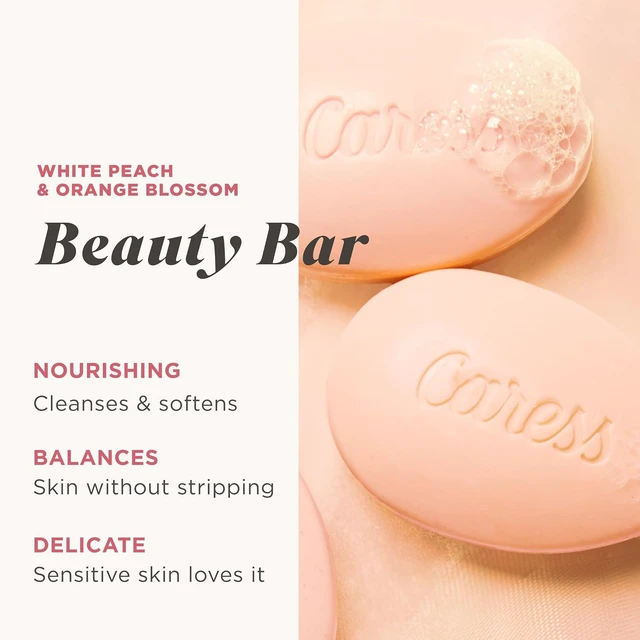 Alt view image 6 of 6 - Caress Daily Silk Cleansing Bar Moisturizing Body Soap for Soft, Silky Skin with Monoi, Tuberose & Coconut Fragrance 3.15 oz, 3 Bars