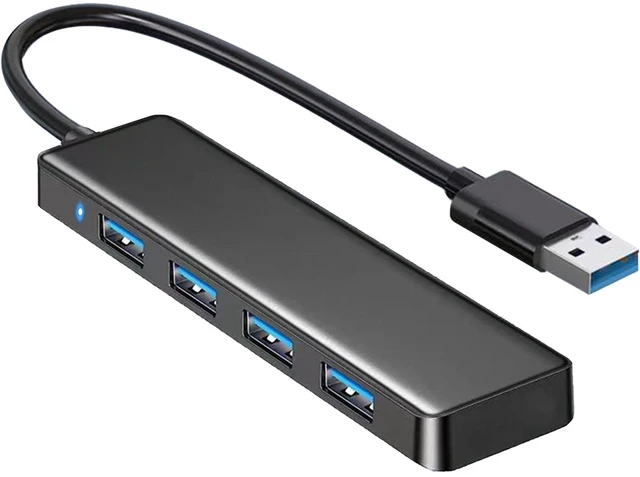 Main image of USB Hub 4 Port, USB Splitter 1 in 4 Out, USB Extender Hub for Laptop PC