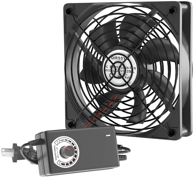 Main image of Computer Fan with AC Plug, AC 100-240V Vriable Speed Fan