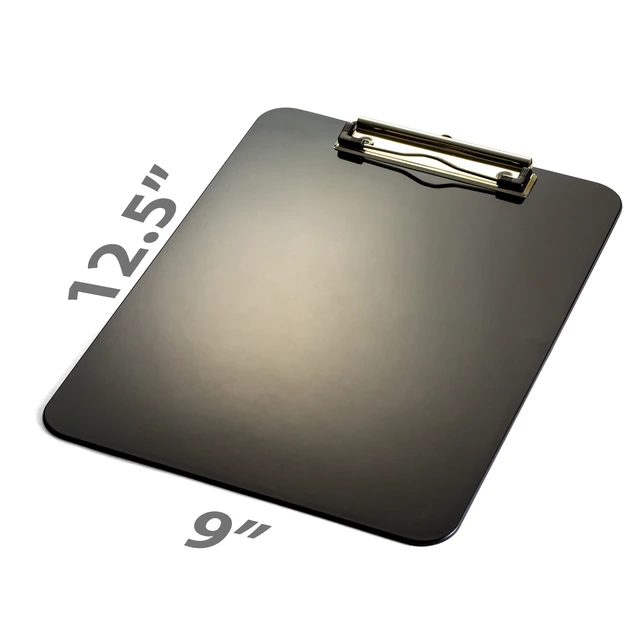 Alt view image 4 of 5 - Officemate Recycled Plastic Clipboard, 9 x 12.5-Inches, Black