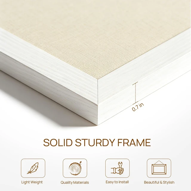 Alt view image 3 of 6 - DOLLAR BOSS Double-Sided Bulletin Boards with Linen, 16"x12" 1PC Cork Board