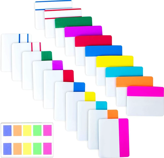 Main image of 500 Pieces Tabs 2 Inch Sticky Index Tabs, Writable and Repositionable