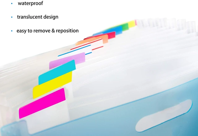 Alt view image 3 of 6 - 500 Pieces Tabs 2 Inch Sticky Index Tabs, Writable and Repositionable
