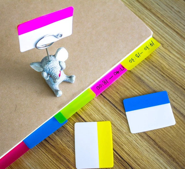 Alt view image 5 of 6 - 500 Pieces Tabs 2 Inch Sticky Index Tabs, Writable and Repositionable