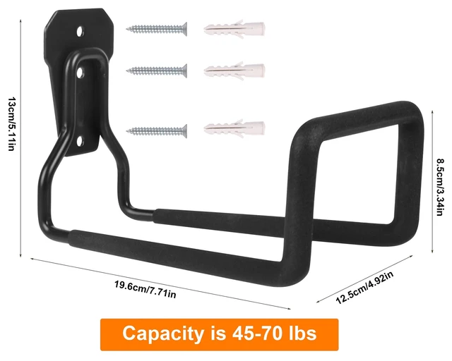 Alt view image 5 of 6 - Metal Garden Hose Holder Wall Mounted Water Hose Holder for Outside Yard