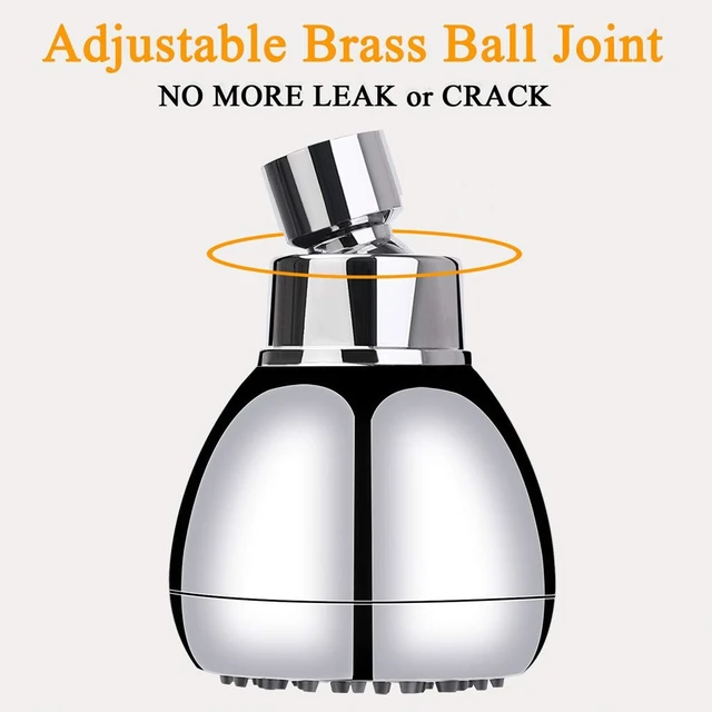 Alt view image 2 of 6 - AISOSO Fixed Shower Head High Pressure 3 Inch Showerhead Chrome