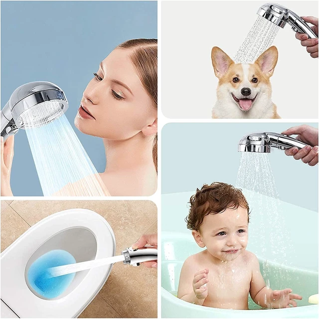 Alt view image 5 of 6 - 3-Setting Detachable Shower Head, Chrome Finish