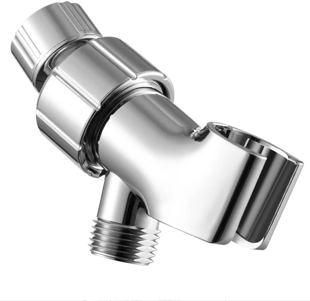 Main image of OFFO Adjustable Shower Head Holder for Handheld Shower Head, Shower Arm Mount for Connecting Shower Arm and Shower Hose, 1/2 Inch IPS Female Inlet and Male Outlet, Chrome Finish