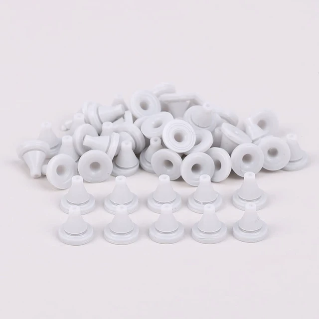 Alt view image 5 of 5 - 50 Pack Rain Shower Head Nozzles Replacement Universal Shower Heads Nozzle Inserts Silicone Nibs Parts for High Pressure Showerhead Combo Rainfall Shower Head Handheld Spray Combo