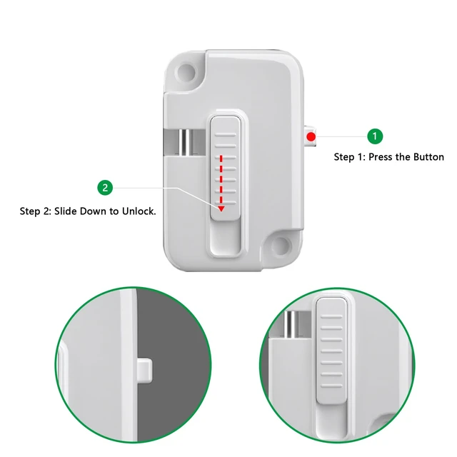 Alt view image 5 of 6 - Door Locks for Kids Safety 2 Pack, Child Proof Door Lock