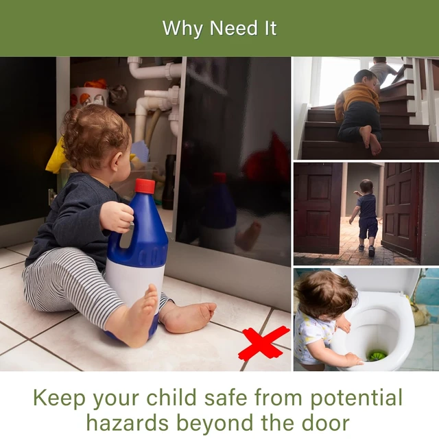Alt view image 4 of 6 - Child Proof Door Knob Covers, 4-Pack, White - Baby Safety Door Knob Covers for Toddlers, Snap-in Design for Easy Install, Durable & Non Toxic, Fits Standard Round Knobs