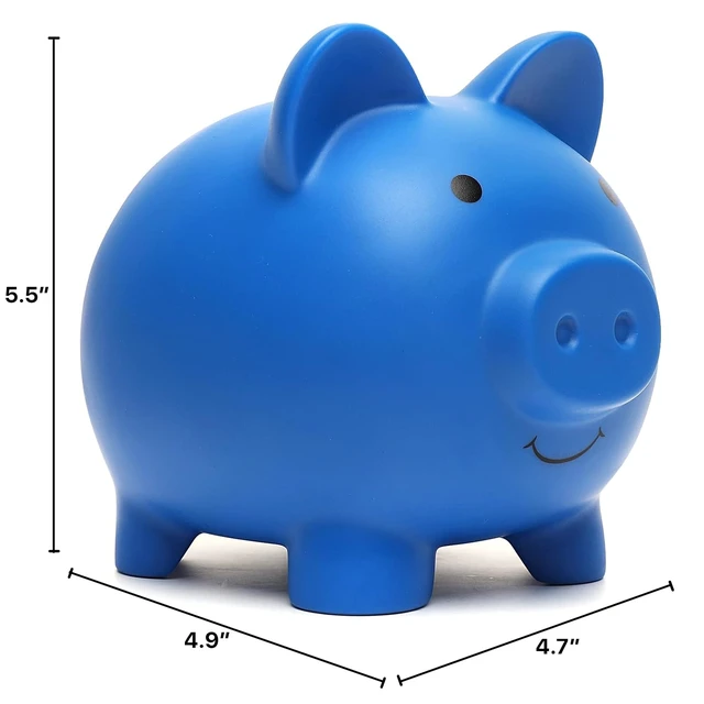 Alt view image 6 of 7 - XDRELEC Piggy Bank for Kids Unbreakable Plastic Money Bank Dark Blue
