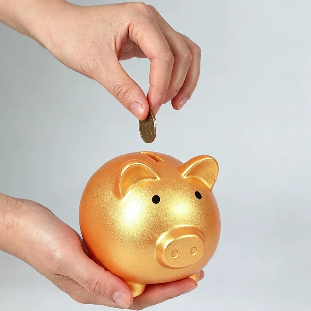 Alt view image 2 of 6 - H&W Mini Piggy Bank, Plastic Coin Bank, Unbreakable Money Banks, Cute Piggy Banks, Best Birthday Gifts Home Decoration(Golden)