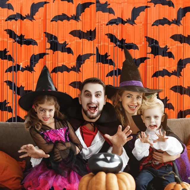 Alt view image 6 of 6 - Mega-L Halloween Party Decorations, 2 Pack Halloween Party Photo Backdrop