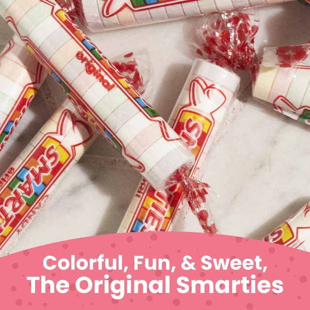 Alt view image 4 of 7 - Smarties Candy Bulk Rolls Original Flavor - Vegan & Gluten Free Candy - Classic Sweetness From Family Owned Company Since 1949, Peanut Free & Dairy Free - Perfect Halloween Candy - 5oz Bag (Pack of 1)