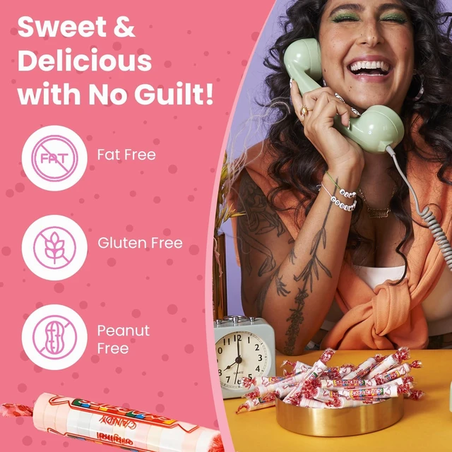 Alt view image 2 of 7 - Smarties Candy Bulk Rolls Original Flavor - Vegan & Gluten Free Candy - Classic Sweetness From Family Owned Company Since 1949, Peanut Free & Dairy Free - Perfect Halloween Candy - 5oz Bag (Pack of 1)