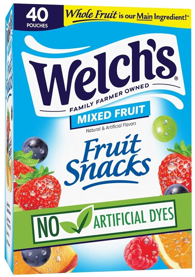 Main image of Welch's Fruit Snacks - Mixed Fruit Box - Kids Snacks - 0.8 Oz - 40 Pack
