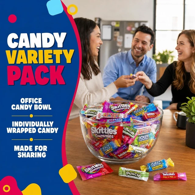 Alt view image 5 of 7 - CANDYMAN Assorted Candy Variety Pack, 1 lb, Individually Wrapped Bulk Candy