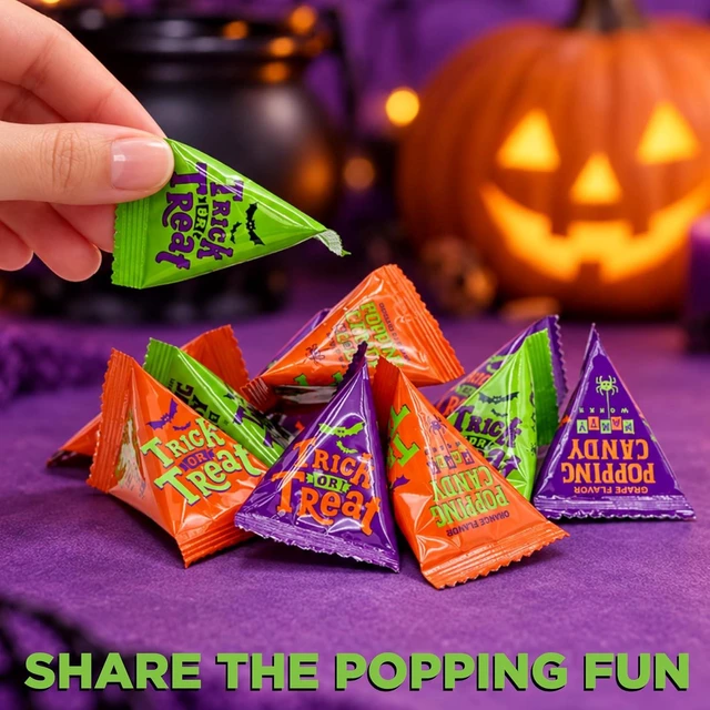 Alt view image 3 of 6 - Halloween Candy Individually Wrapped, Popping Candy, 40 Count Pack