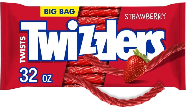 Main image of TWIZZLERS Twists Strawberry Flavored Chewy Candy, Bulk, 32 oz Bag