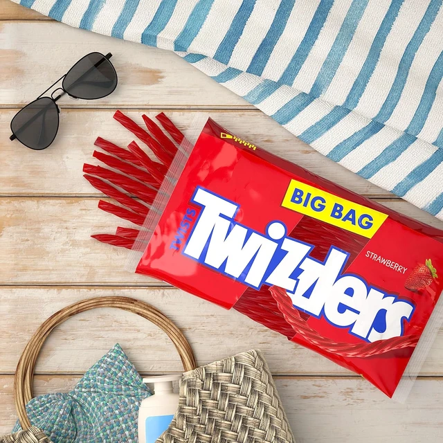 Alt view image 2 of 7 - TWIZZLERS Twists Strawberry Flavored Chewy Candy, Bulk, 32 oz Bag