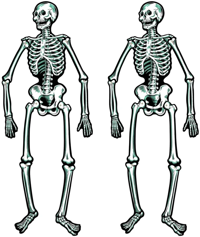 Main image of Beistle Jointed Skeletons, Cardstock Paper Halloween Decorations