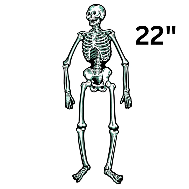 Alt view image 4 of 5 - Beistle Jointed Skeletons, Cardstock Paper Halloween Decorations