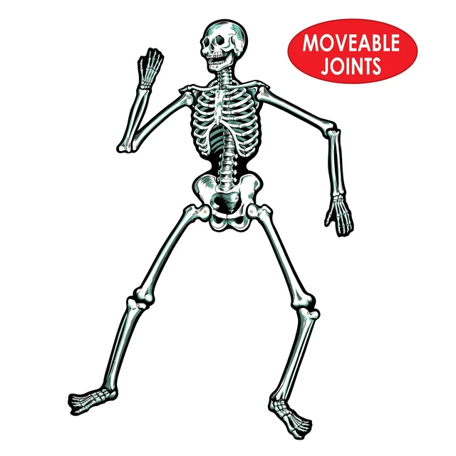 Alt view image 5 of 5 - Beistle Jointed Skeletons, Cardstock Paper Halloween Decorations