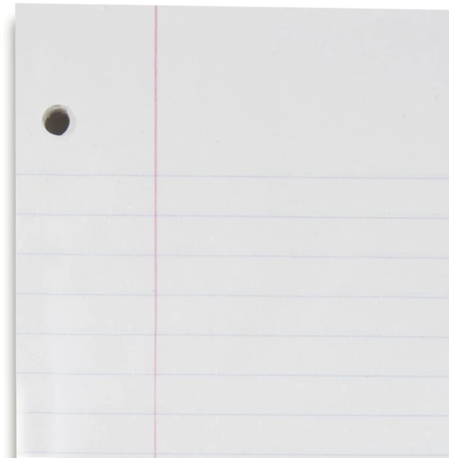 Alt view image 6 of 6 - Mead Loose Leaf Paper, Wide Ruled Filler Notebook Paper, 8" x 10-1/2", 200 Sheets, Fits 3-Ring Binder (15200)