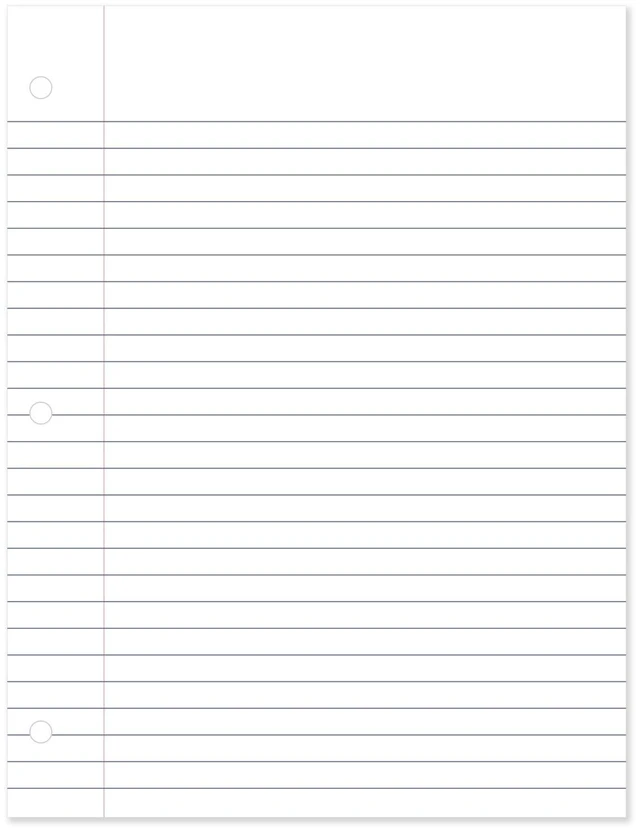 Alt view image 3 of 6 - Mead Loose Leaf Paper, Wide Ruled Filler Notebook Paper, 8" x 10-1/2", 200 Sheets, Fits 3-Ring Binder (15200)