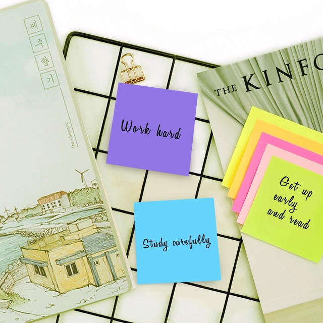 Alt view image 3 of 7 - SIMONA Sticky Notes 3x3 Inch, Sticky Pads 6 Bright Colors, 600 Sheets
