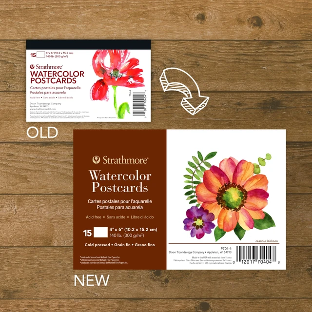 Alt view image 7 of 7 - Strathmore Watercolor Postcard Pad, 4x6 inches, 15 Pack - Custom Greeting Cards for Weddings, Events, Birthdays