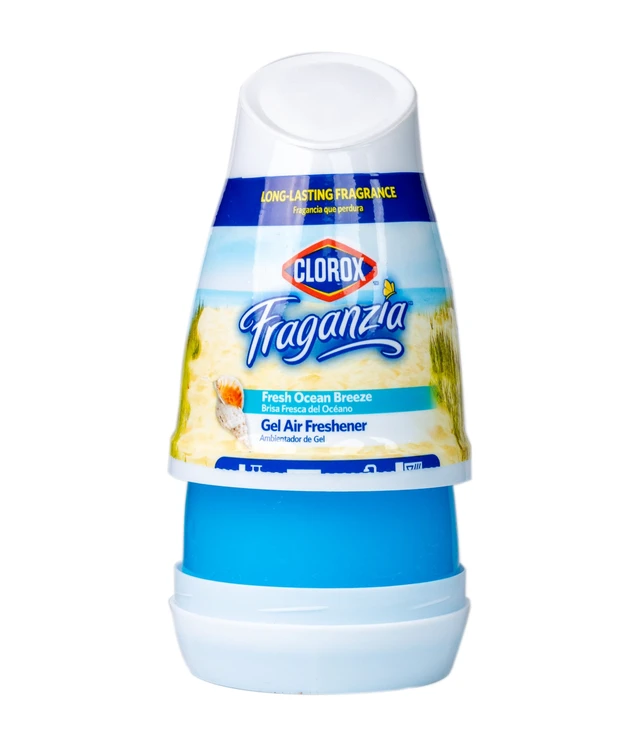 Alt view image 6 of 7 - Clorox Fraganzia - Bathroom Air Freshener, Gel Cone, Island Orchid, 6 oz