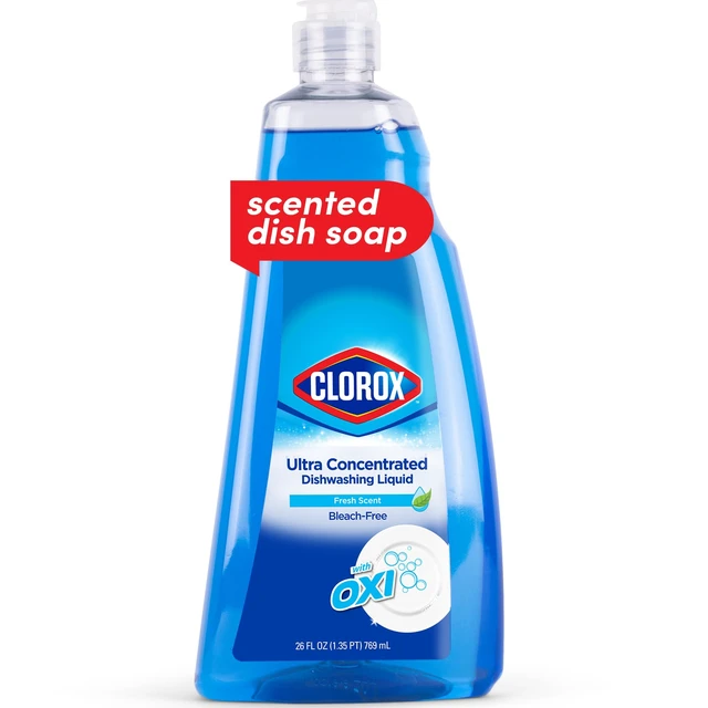 Main image of Clorox Ultra Concentrated Dish Soap with OXI, Fresh Scent, 26 Fl Oz