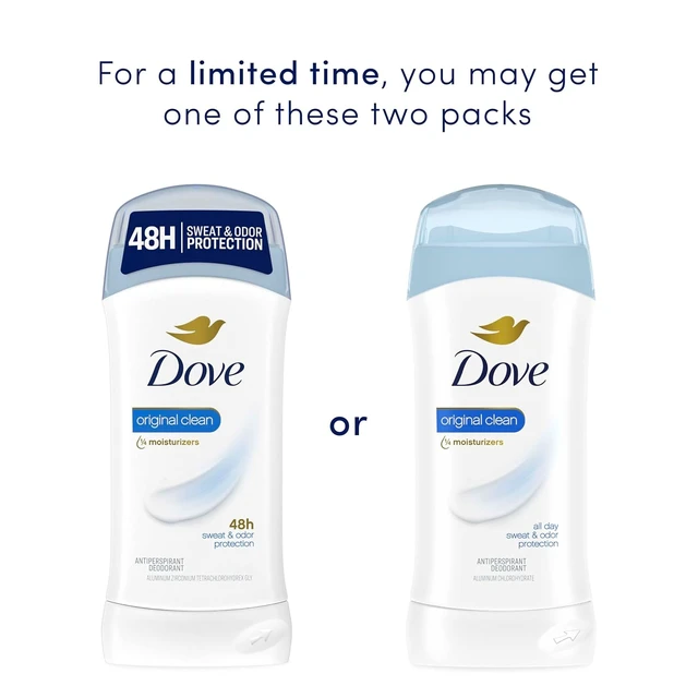 Alt view image 2 of 6 - Dove Antiperspirant Deodorant, Original Clean, 2.6 oz