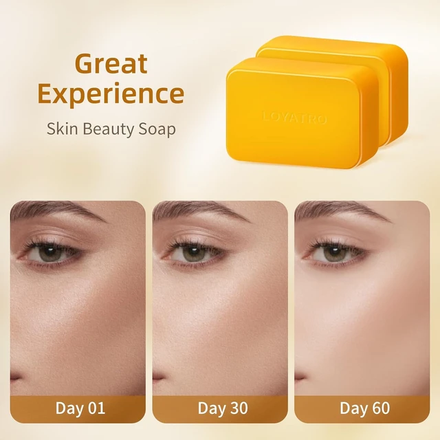 Alt view image 3 of 6 - LOYATRO Kojic Acid Turmeric Soap Bar Dark Spots for Face & Body, Deep Cleansing, Gentle Soap Sensitive Skin Formula, All Skin Types